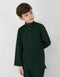 KIDS BAJU MELAYU AQSAD S/FIT (EMERALD GREEN)